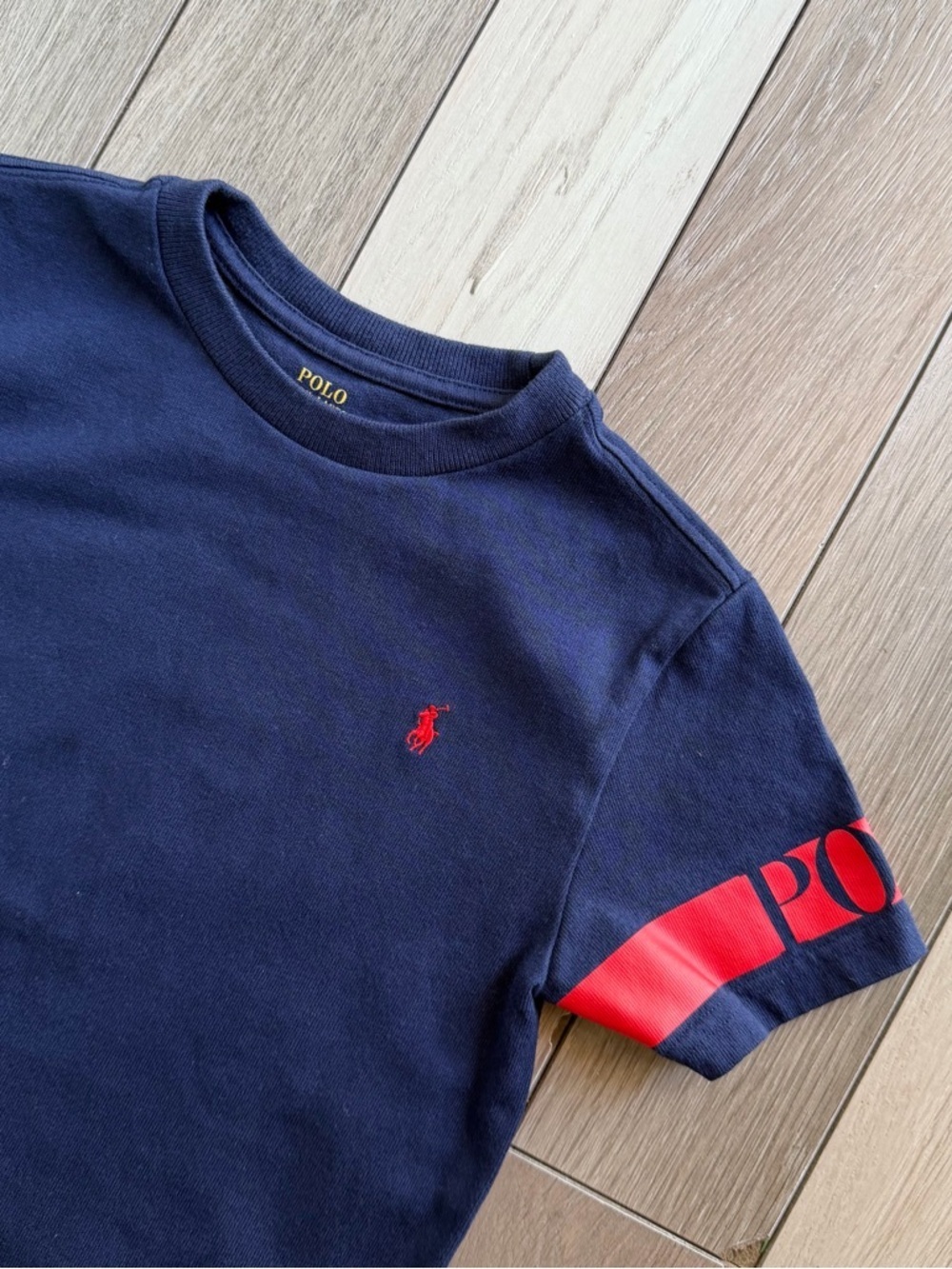 Polo Ralph Lauren Boys' Navy Blue T-Shirt - Picture 2 of 4